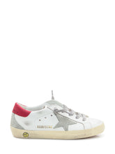 Golden Goose Kids White Superstar Sneaker with Grey Star - Collezione Happy Birthday | Lidia Shopping