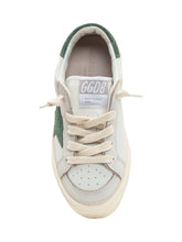 Golden Goose Kids White May Sneaker with Green Star - Collezione Happy Birthday | Lidia Shopping