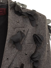 Marella Codesign Grey Jacket with Floral Applications - Collezione Happy Birthday | Lidia Shopping