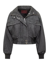 Marella Codesign Black Denim Jacket with Buttons - Collezione Happy Birthday | Lidia Shopping
