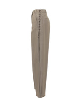 Marella Co-Design Taupe Pants with Side Details - Collezione Happy Birthday | Lidia Shopping