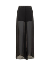 Marella Co-Design Black Chiffon Trousers - Collezione Happy Birthday | Lidia Shopping