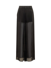 Marella Co-Design Black Chiffon Trousers - Collezione Happy Birthday | Lidia Shopping