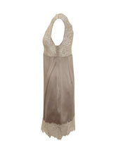 Marella Co-Design Beige Satin and Lace Mini Dress - Collezione Happy Birthday | Lidia Shopping