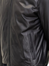 Renzo Cenci Leather Bomber Jacket with Ribbed Details - Collezione Happy Birthday | Lidia Shopping