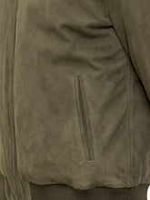 Renzo Cenci Suede Bomber Jacket with Ribbed Details - Collezione Happy Birthday | Lidia Shopping