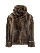 Yves Salomon Brown Shearling Hooded Jacket - Collezione Happy Birthday | Lidia Shopping