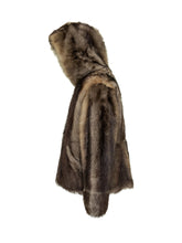Yves Salomon Brown Shearling Hooded Jacket - Collezione Happy Birthday | Lidia Shopping
