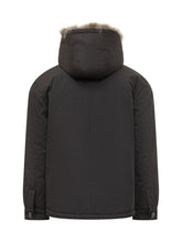 Yves Salomon Black Parka with Fur Hood - Collezione Happy Birthday | Lidia Shopping