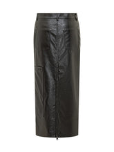 Gonna Midi in Ecopelle con Zip Msgm - Abbigliamento Donna | Lidia Shopping