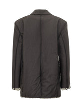 MSGM Oversized Grey Blazer - Collezione Happy Birthday | Lidia Shopping