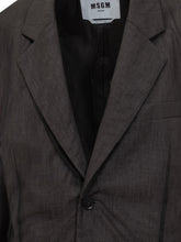 MSGM Oversized Grey Blazer - Collezione Happy Birthday | Lidia Shopping