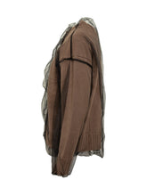Cardigan in Maglia con Tulle Msgm - Abbigliamento Donna | Lidia Shopping