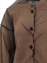 Cardigan in Maglia con Tulle Msgm - Abbigliamento Donna | Lidia Shopping