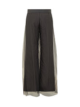 Pantaloni Ampi con Pannelli in Tulle Msgm - Abbigliamento Donna | Lidia Shopping