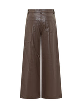 Pantaloni Culotte in Ecopelle Marrone Msgm - Abbigliamento Donna | Lidia Shopping
