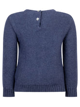 L Orso Bruno Blue Cable Knit Sweater - Collezione Happy Birthday | Lidia Shopping