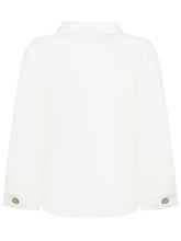L Orso Bruno White Cotton Shirt with Collar - Collezione Happy Birthday | Lidia Shopping