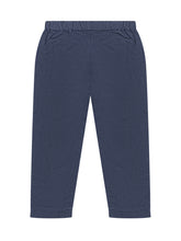 L Orso Bruno Blue Cotton Pants with Elastic Waist - Collezione Happy Birthday | Lidia Shopping