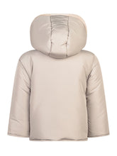 L Orso Bruno Beige Hooded Coat with Buttons - Collezione Happy Birthday | Lidia Shopping