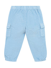 L Orso Bruno Blue Corduroy Cargo Pants - Collezione Happy Birthday | Lidia Shopping