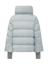 Light Blue Down Jacket with High Collar Add - Add | Lidia Shopping