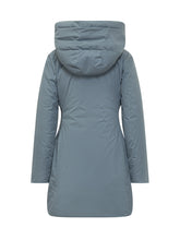 Add Long Light Blue Puffer Jacket with Hood - Add | Lidia Shopping