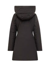 Add Long Black Puffer Coat with Hood - Add | Lidia Shopping