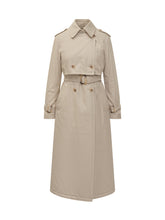 Add Long Double-Breasted Beige Trench Coat - Add | Lidia Shopping