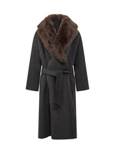 Weekend Max Mara Cappotto in Lana con Collo in Pelliccia Ecologica - Abbigliamento Donna | Lidia Shopping