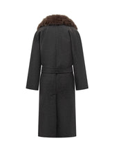 Weekend Max Mara Cappotto in Lana con Collo in Pelliccia Ecologica - Abbigliamento Donna | Lidia Shopping