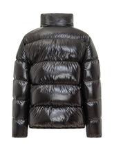 Abbadia Moncler Black Down Jacket with Zip - Collezione Happy Birthday | Lidia Shopping