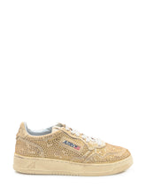 Autry Rosé Medialist Low Gold Rhinestone Sneakers - Collezione Happy Birthday | Lidia Shopping