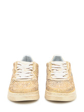 Autry Rosé Medialist Low Gold Rhinestone Sneakers - Collezione Happy Birthday | Lidia Shopping