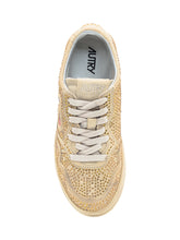 Autry Rosé Medialist Low Gold Rhinestone Sneakers - Collezione Happy Birthday | Lidia Shopping
