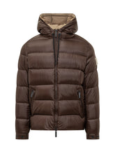 After Label Brown Hooded Down Jacket - Collezione Happy Birthday | Lidia Shopping