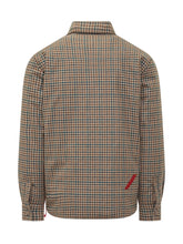 Sovracamicia After Label Check Beige E Verde - Abbigliamento Uomo | Lidia Shopping