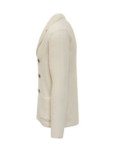 Lorenzoni Ivory Double-Breasted Wool Cardigan - Collezione Happy Birthday | Lidia Shopping