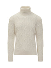 Dolcevita Lorenzoni in Lana Treccia Avorio - Abbigliamento Uomo | Lidia Shopping