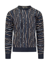 Lorenzoni Blue Multicolor Textured Sweater - Collezione Happy Birthday | Lidia Shopping