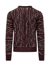 Maglia Lorenzoni Bordeaux Multicolor a Rilievo - Abbigliamento Uomo | Lidia Shopping