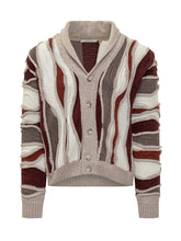 Lorenzoni Multicolor Textured Wool Cardigan - Collezione Happy Birthday | Lidia Shopping