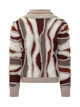 Lorenzoni Multicolor Textured Wool Cardigan - Collezione Happy Birthday | Lidia Shopping