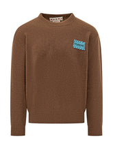 Sweater with Blue Patch Marni - Brown Selection Men | Lidia Shopping
