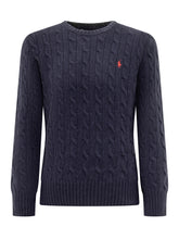 Polo Ralph Lauren Blue Cable Knit Sweater - Collezione Happy Birthday | Lidia Shopping
