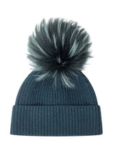 Blue Wool Beanie with Pom-Pom Nima 1708 - Collezione Happy Birthday | Lidia Shopping