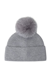 Grey Wool Beanie with Pom-Pom Nima 1708 - Collezione Happy Birthday | Lidia Shopping