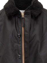 Tela genova Technical Fabric Jacket with Shearling Collar - Black Friday – ENG | Lidia Shopping
