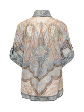 Oversized Short-Sleeve Paisley Print Shirt - Collezione Happy Birthday | Lidia Shopping