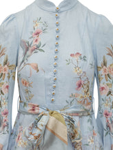 Printed Mini Dress with High Neck and Sash Belt - Collezione Happy Birthday | Lidia Shopping